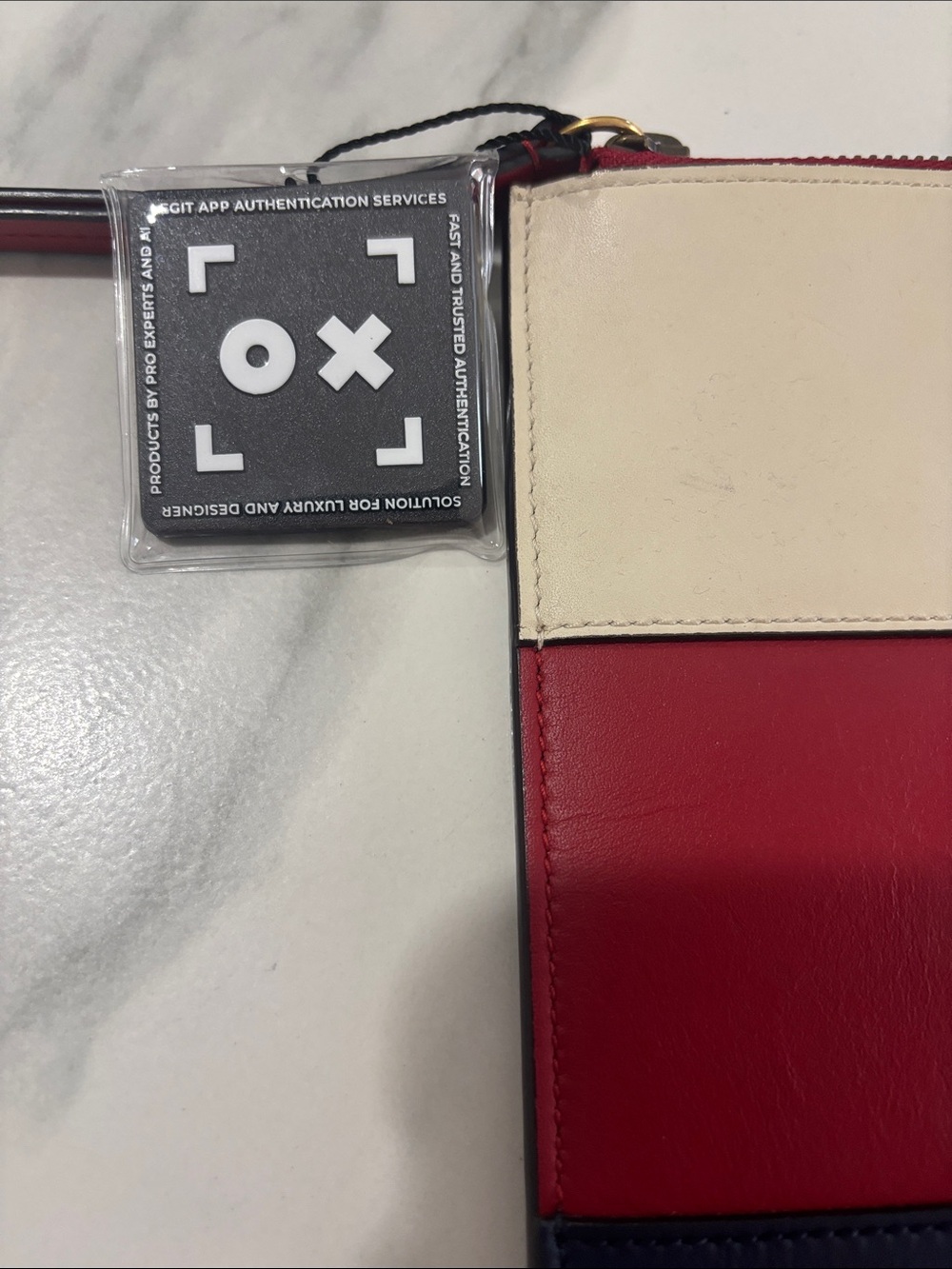 Gucci Queen Margaret Bee Stripe Leather Clutch - Picture 3 of 6
